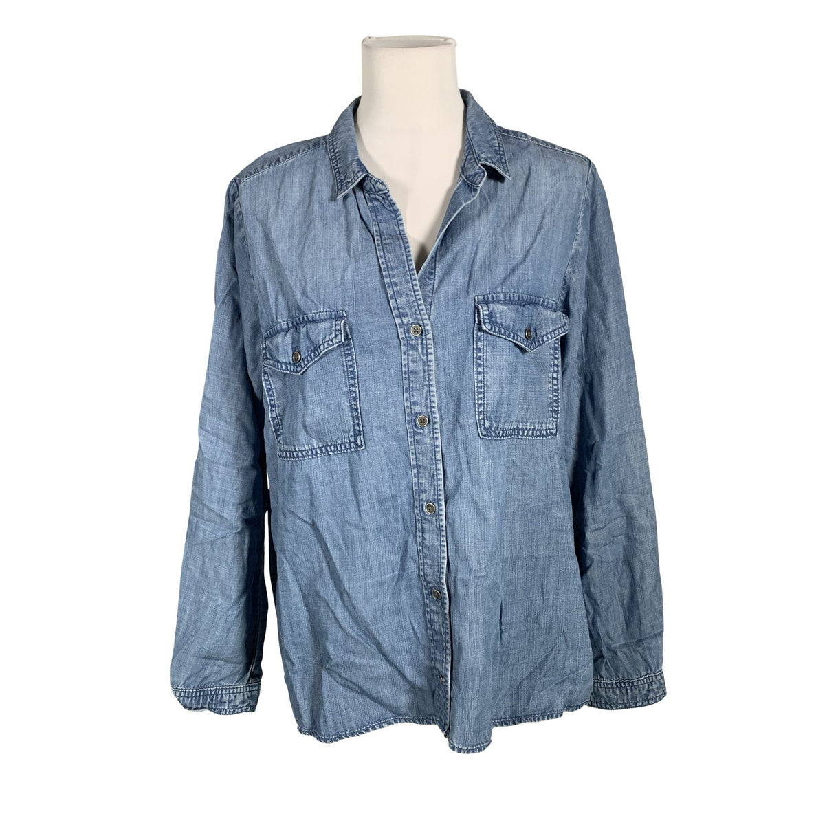 Unisex Cloth & Stone - Teksasärk, suurus 40 - Sinine (1)