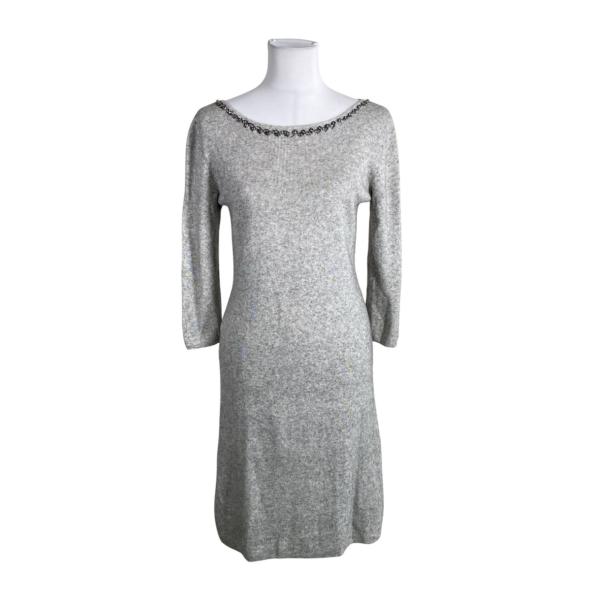 Unisex Esprit - Kootud kleit, suurus 40 - Hall (1)