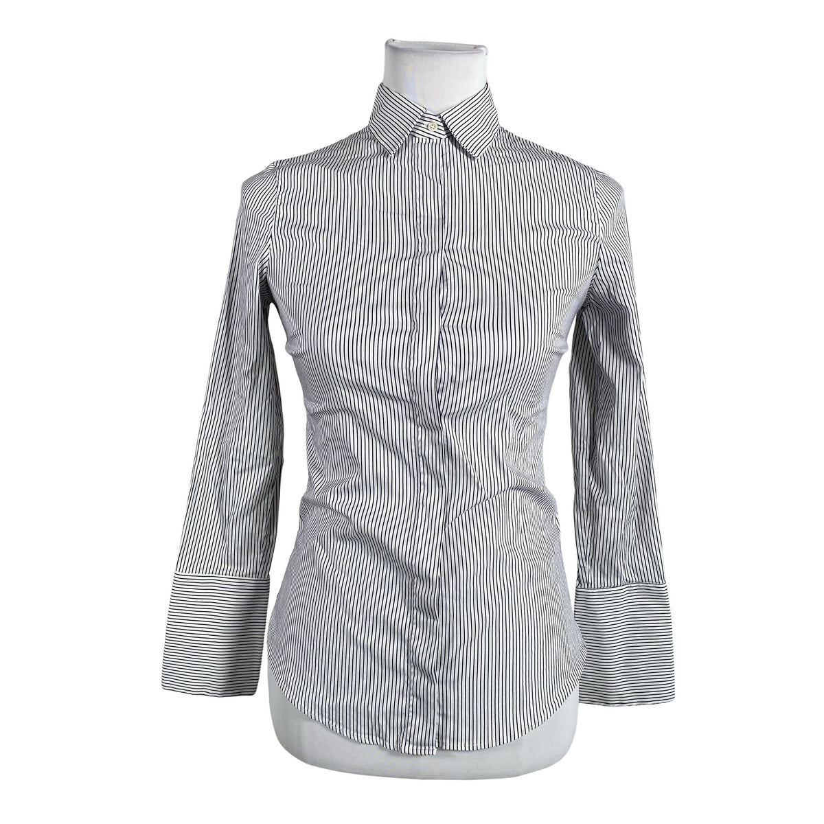 Unisex Massimo Dutti - Triiksärk, suurus 34 - Valge (1)