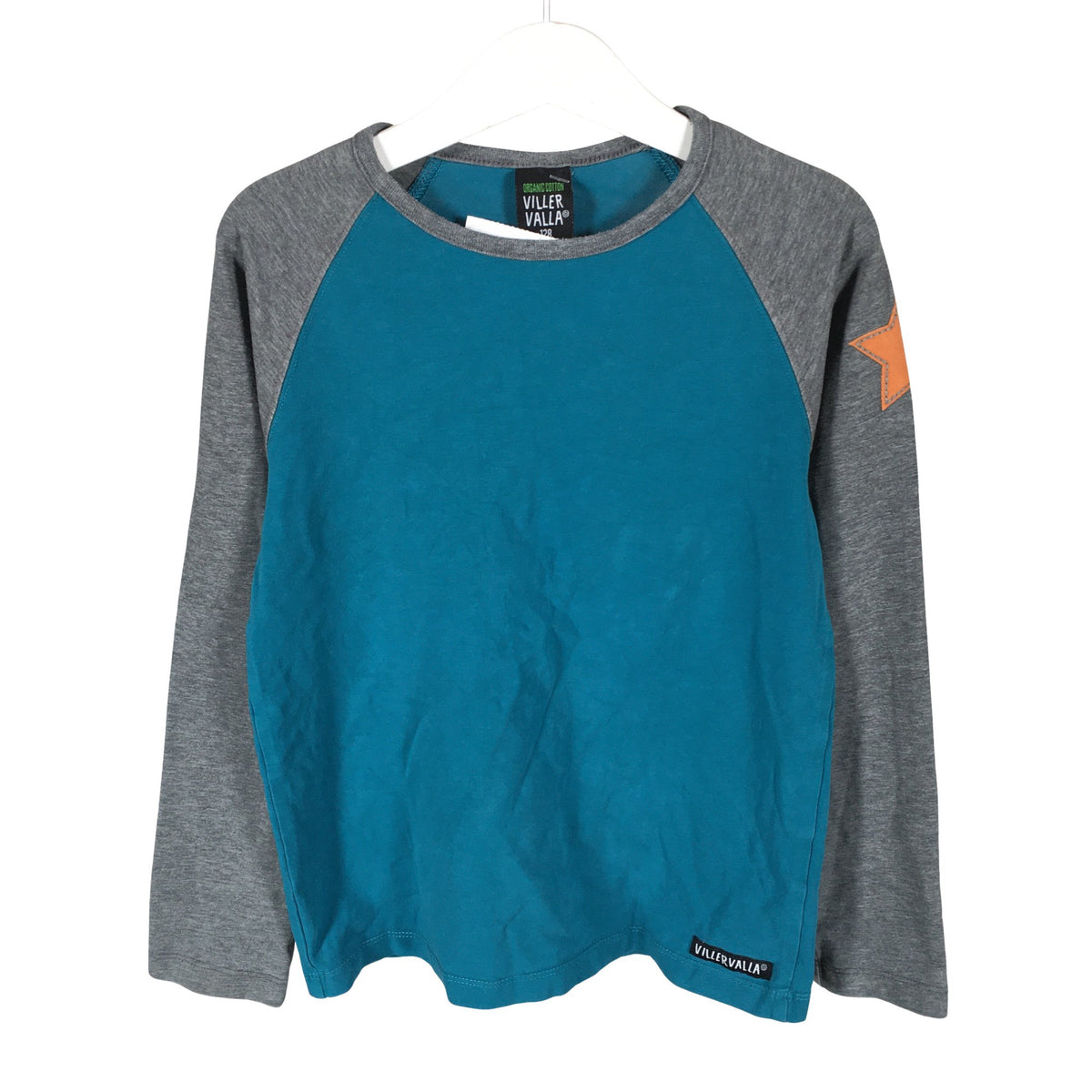 Unisex Villervalla - Trikotaažist pluus, suurus 122 - 128 - Sinine (1)