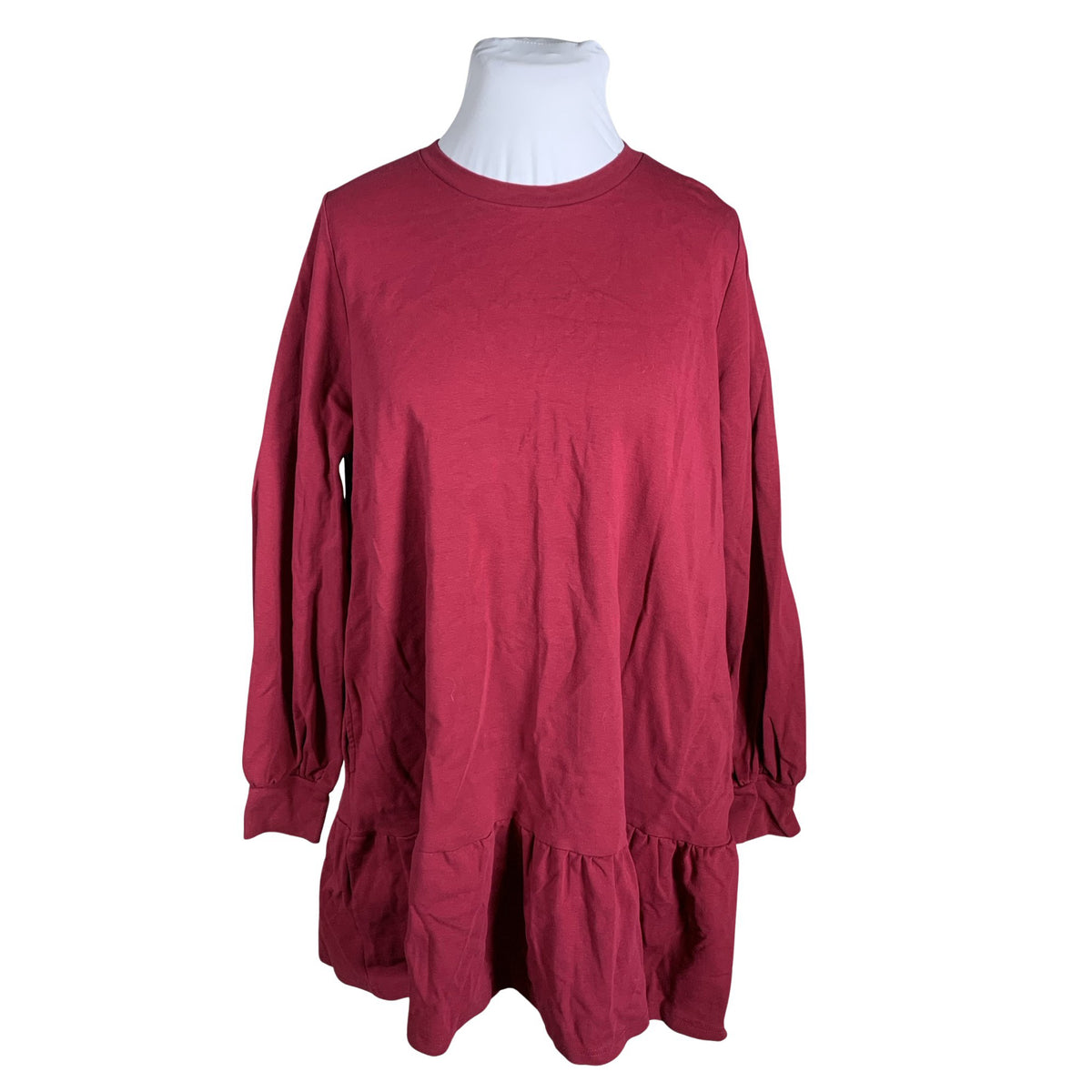 Unisex Nanso - Dressikangast kleit, suurus 42 - Veinipunane (1)