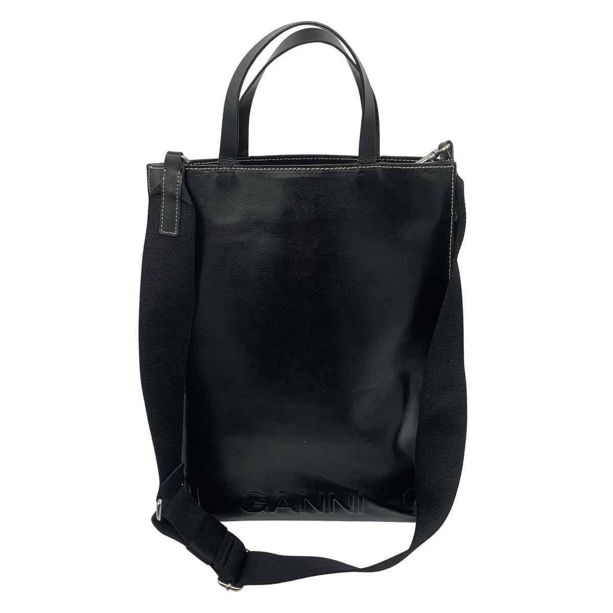 Unisex Ganni - Käekott, suurus Maxi - Must (1)