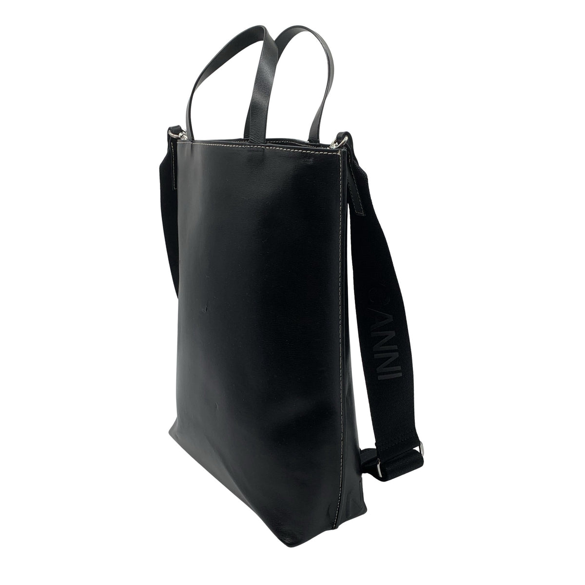 Unisex Ganni - Käekott, suurus Maxi - Must (2)