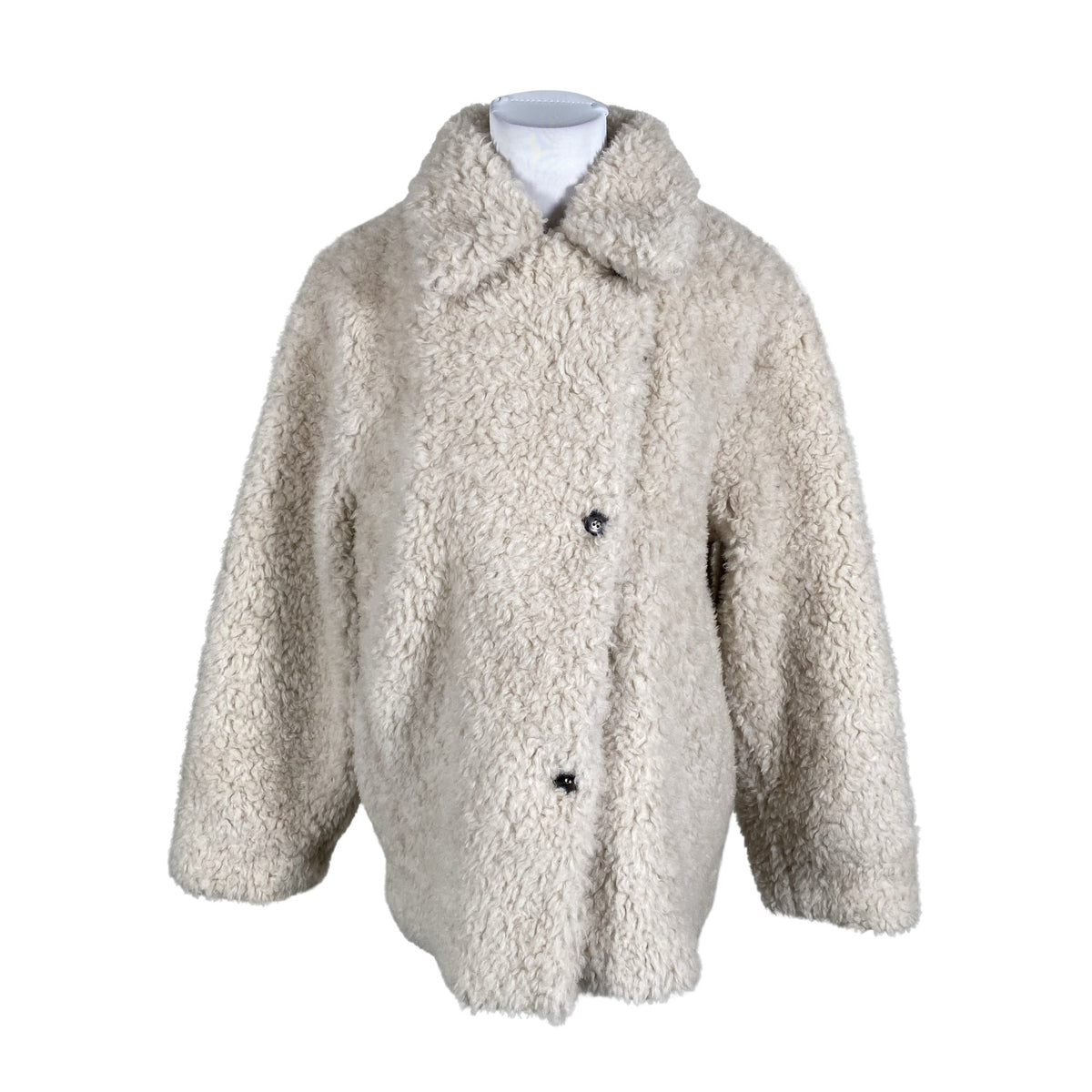 Unisex &Other Stories - Kunstkarusnahast mantel, suurus 38 - Beige (1)