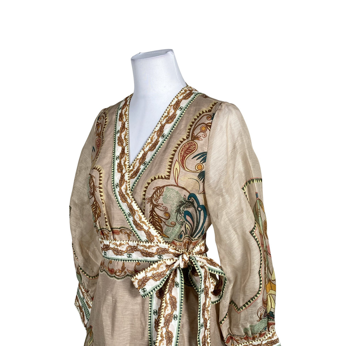 Unisex By Malina - Õhuke kleit, suurus 38 - Beige (2)