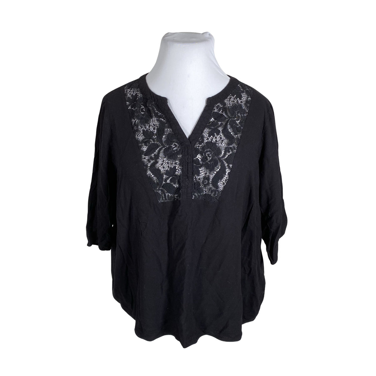Unisex Zizzi - Trikotaažist pluus, suurus 48 - Must (1)