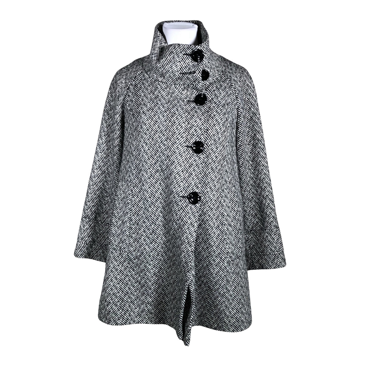 Unisex Trendy Line - Villane mantel, suurus 38 - Must (1)
