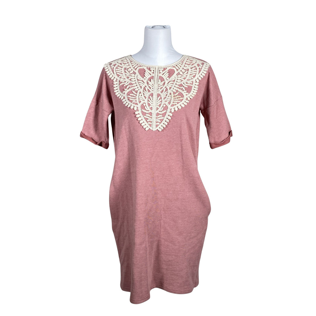 Unisex Lumoan - Dressikangast kleit, suurus 36 - Heleroosa (1)
