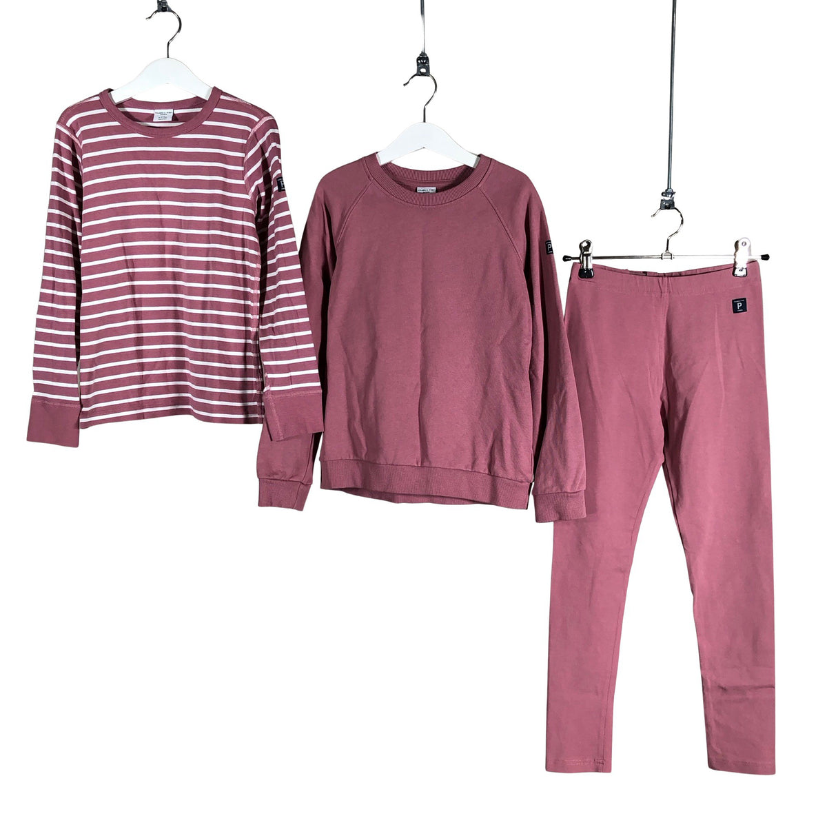 Unisex Polarn O. Pyret - Dressikangast pluus, suurus 134 - 140 - Heleroosa (1)