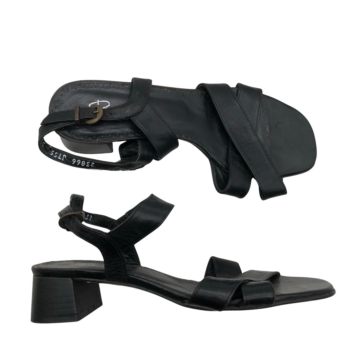 Unisex Rizzo - Kontsaga rihmikud, suurus 37 - Must (1)