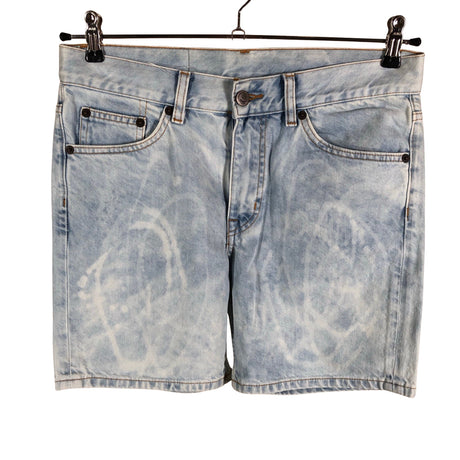 Unisex Cheap Monday - Teksast lühikesed püksid, suurus W30 - Helesinine ()