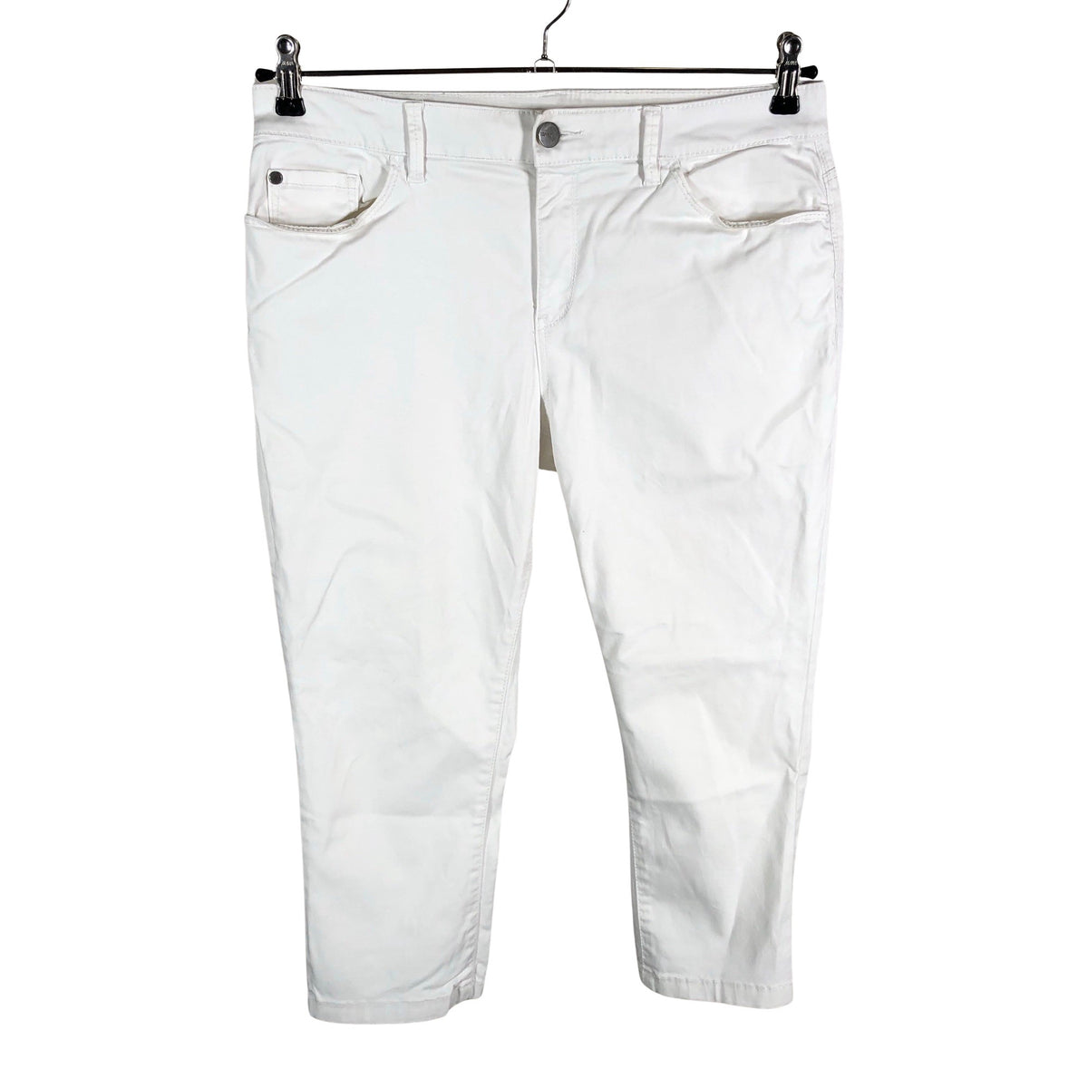 Unisex Esprit - Teksast poolpikad püksid, suurus 40 - Valge (1)