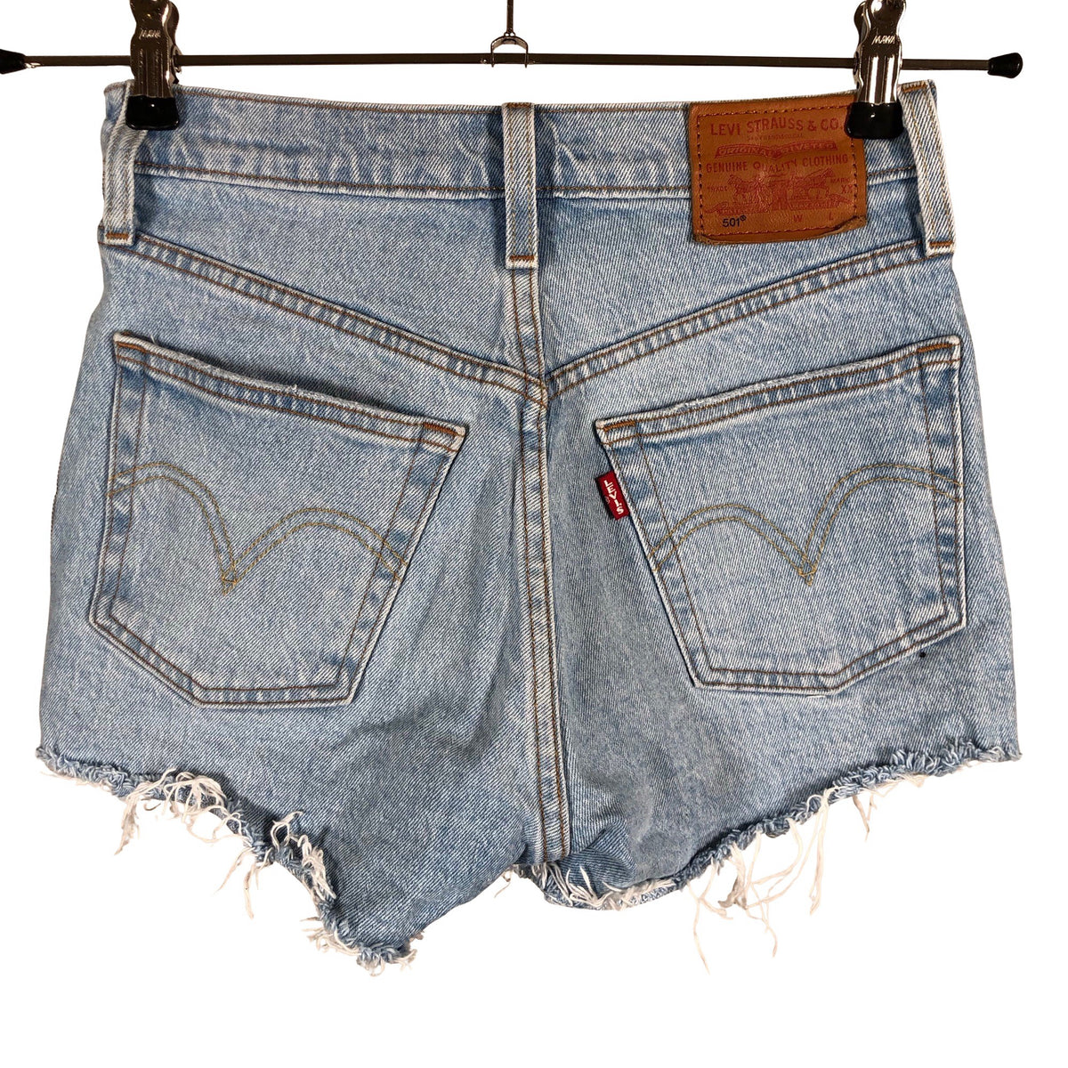 Unisex Levi's - Teksast lühikesed püksid, suurus W23 - Helesinine (2)