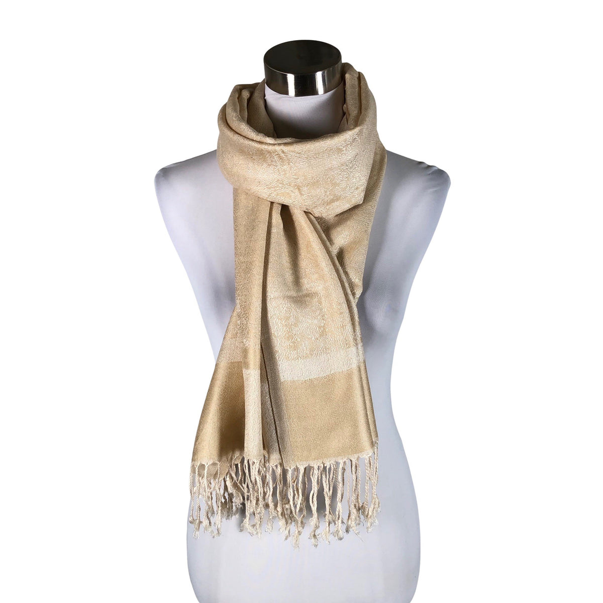 Unisex Pashmina - Sall, suurus Maxi - Beige (1)