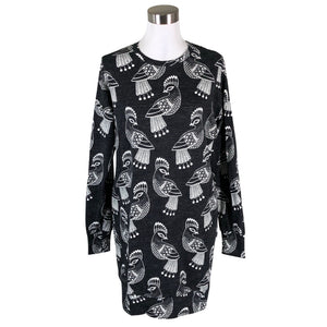 Unisex Taimi - Dressikangast kleit, suurus 36 - Must (1)