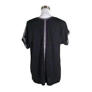 Unisex Soyaconcept - Lühikeste käistega pluus, suurus 36 - Must (2)