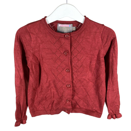 Unisex Creamie - Kardigan, suurus 98 - 104 - Punane ()
