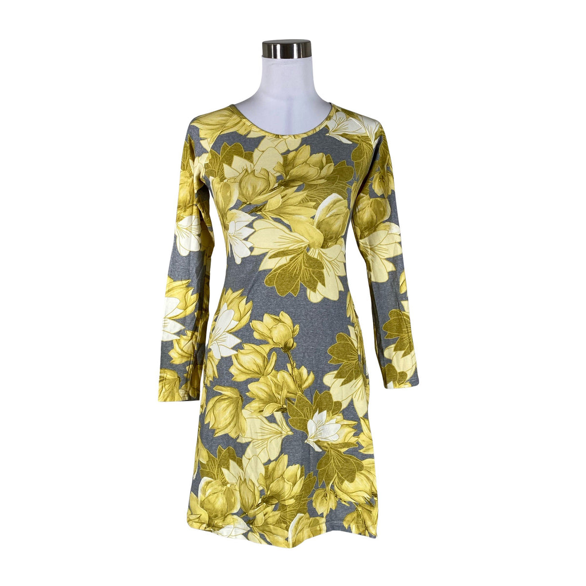Unisex Taimi - Trikotaažist kleit, suurus 34 - Hall (1)