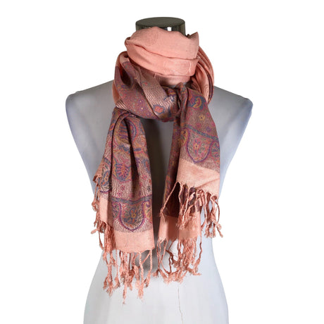 Unisex Pashmina - Õhuke sall, suurus Maxi - Heleroosa ()