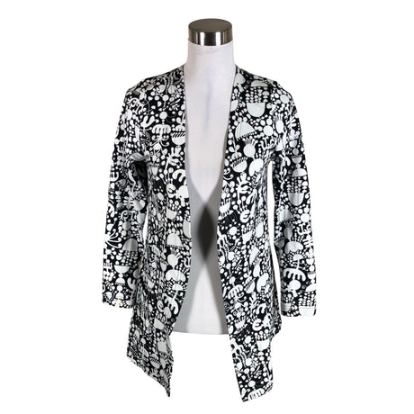Unisex Virkkukoukkunen - Kardigan, suurus 32 - Must ()