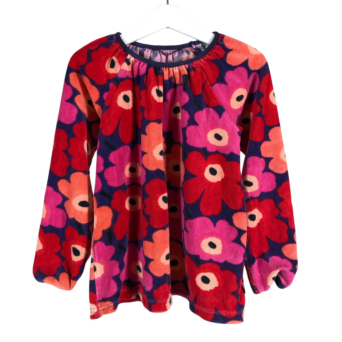 Unisex Marimekko - Dressikangast kleit, suurus 116 - 122 - Punane (1)