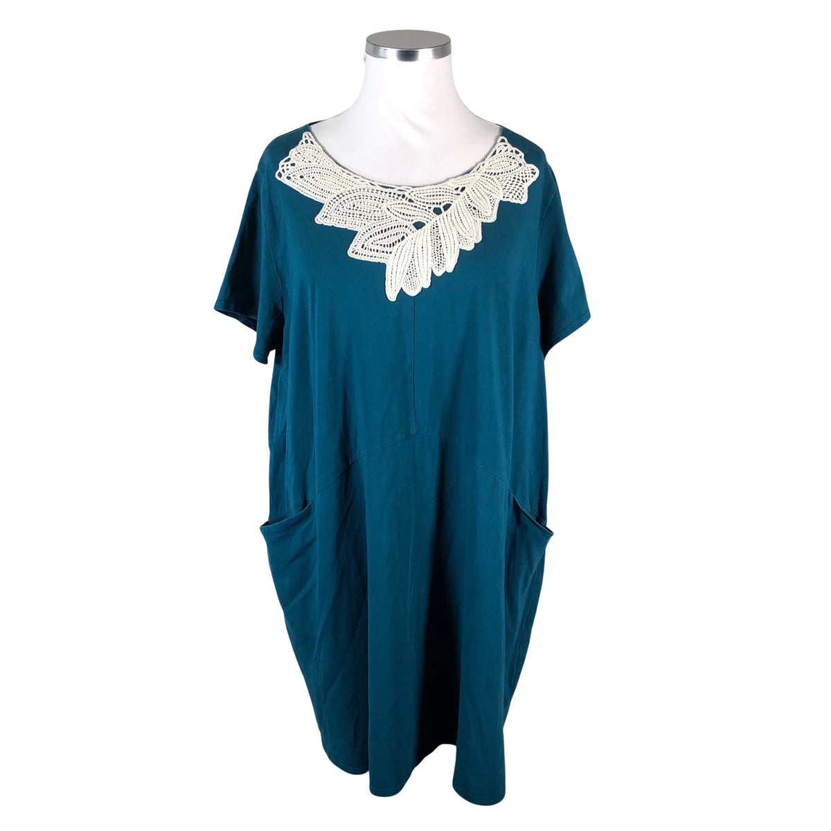 Unisex Lumoan - Trikotaažist kleit, suurus 52 - Sinine (1)