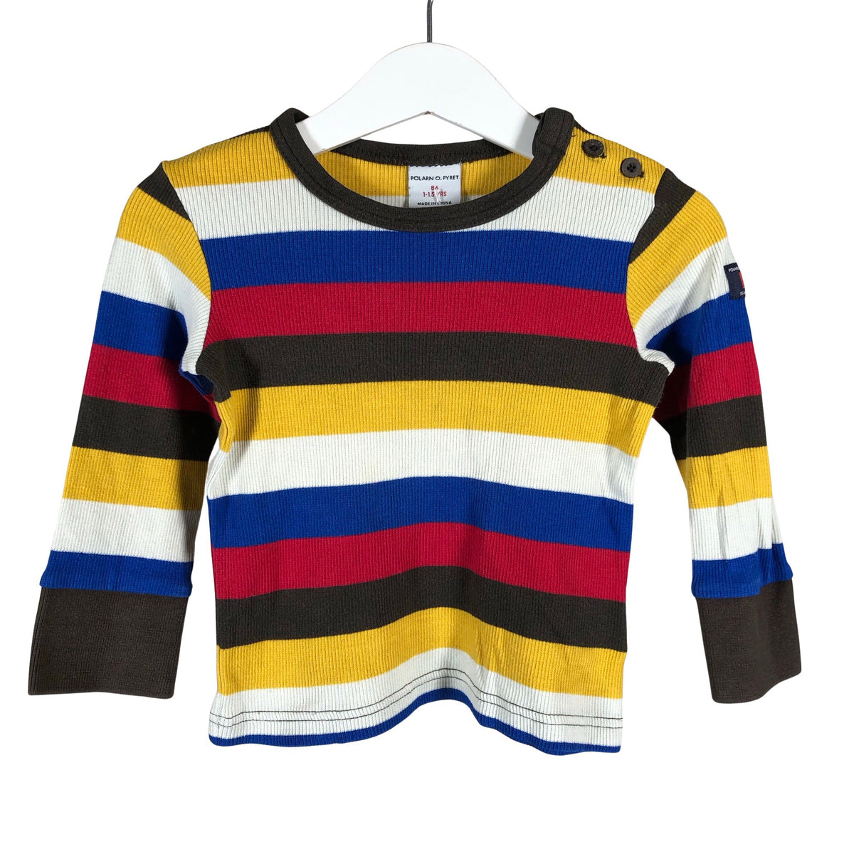 Unisex Polarn O. Pyret - Trikotaažist pluus, suurus 80 - 86 - Pruun (1)