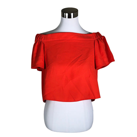Unisex Topshop - Lühikeste käistega pluus, suurus 36 - Oranž ()