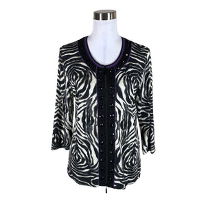 Unisex Gelco - Trikotaažist pluus, suurus 40 - Must (1)