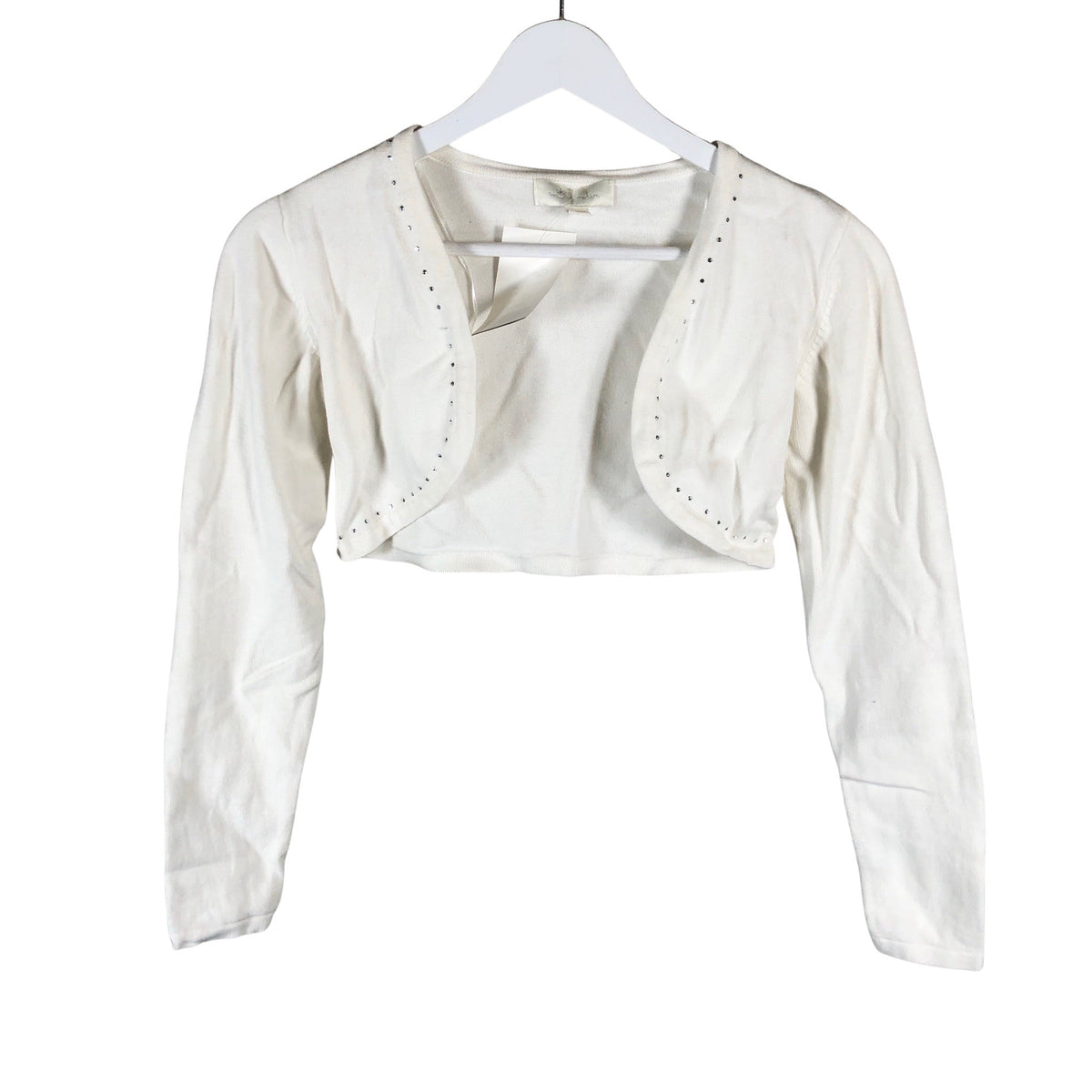Unisex Mingnelin - Kootud boolero, suurus 158 - 164 - Valge (1)
