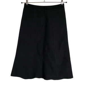 Unisex Enkel Studio - Kootud seelik, suurus 36 - Must (1)