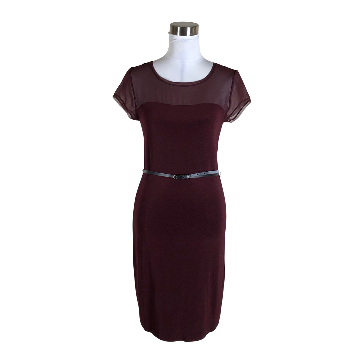 Unisex s.Oliver - Trikotaažist kleit, suurus 38 - Veinipunane (1)