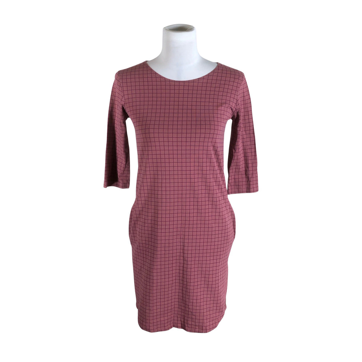 Unisex Blaa - Trikotaažist kleit, suurus 34 - Heleroosa (1)