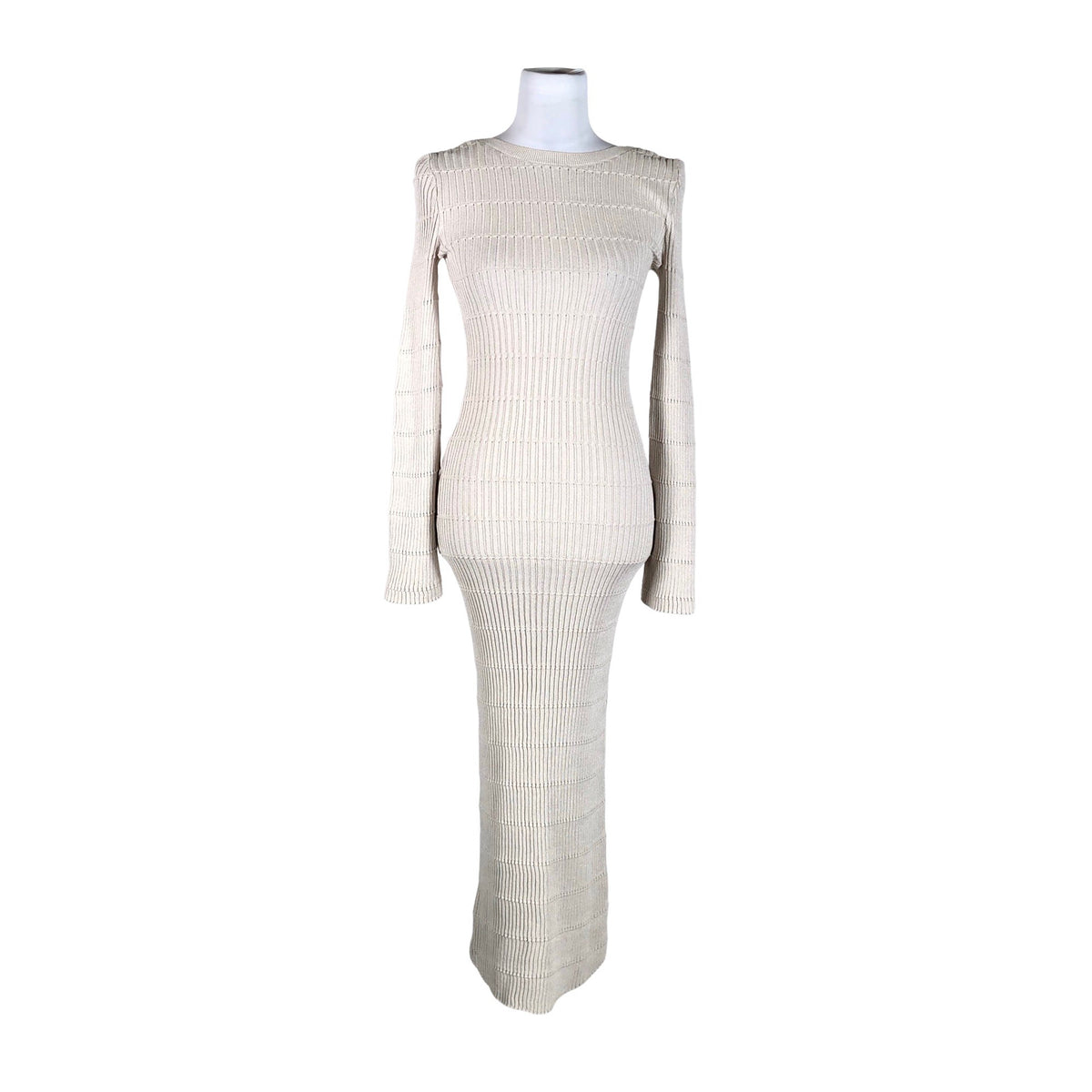 Unisex Lindex - Kootud kleit, suurus 36 - Beige (1)