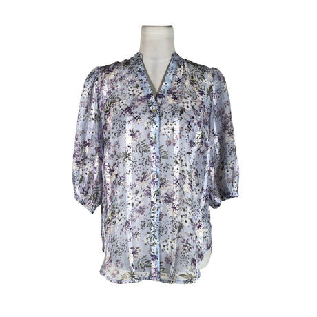 Unisex SisterS point - Lühikeste käistega pluus, suurus 36 - Helesinine ()