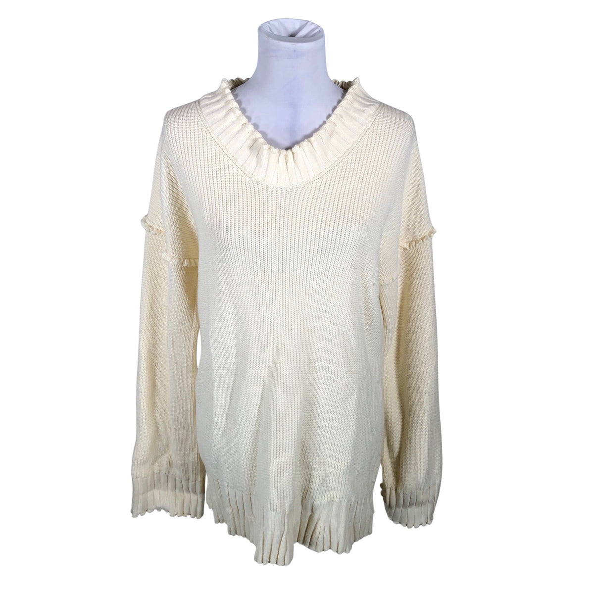 Unisex Arket - Kootud tuunika, suurus 36 - Looduslik valge (1)