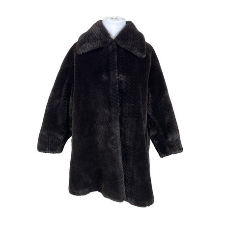 Unisex Danwear - Kunstkarusnahast mantel, suurus 42 - Pruun ()