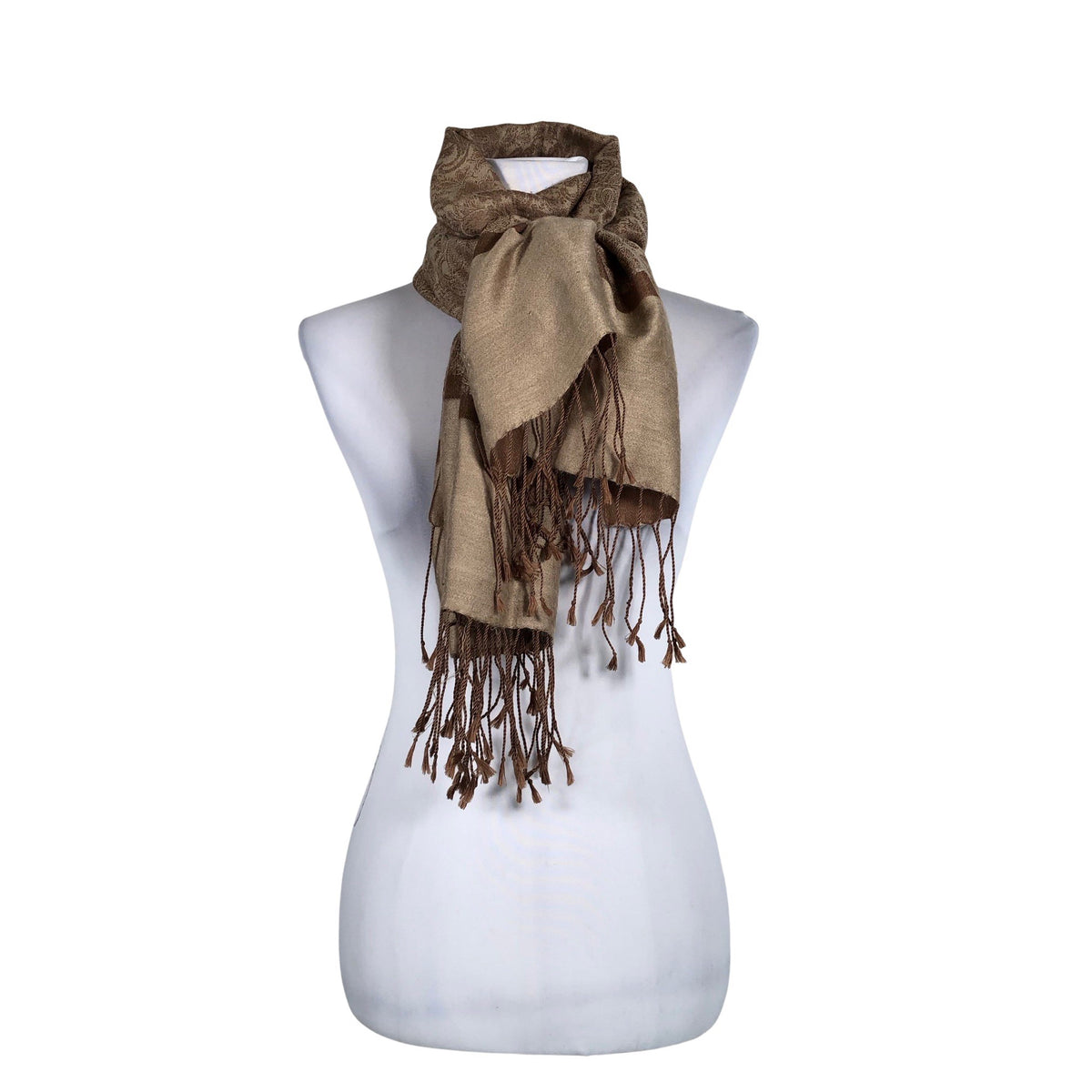 Unisex Pashmina - Sall, suurus Maxi - Pruun (1)