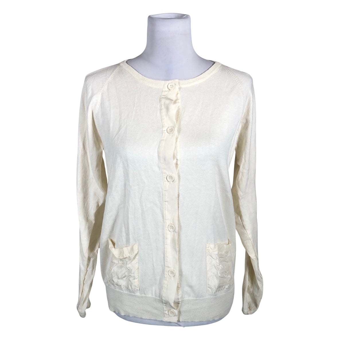 Unisex Whyred - Kardigan, suurus 38 - Looduslik valge (1)