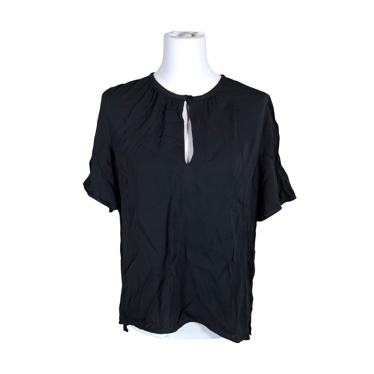 Unisex FWSS - Lühikeste käistega pluus, suurus 34 - Must (1)