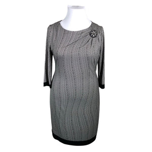 Unisex Apanage - Trikotaažist kleit, suurus 42 - Must (1)