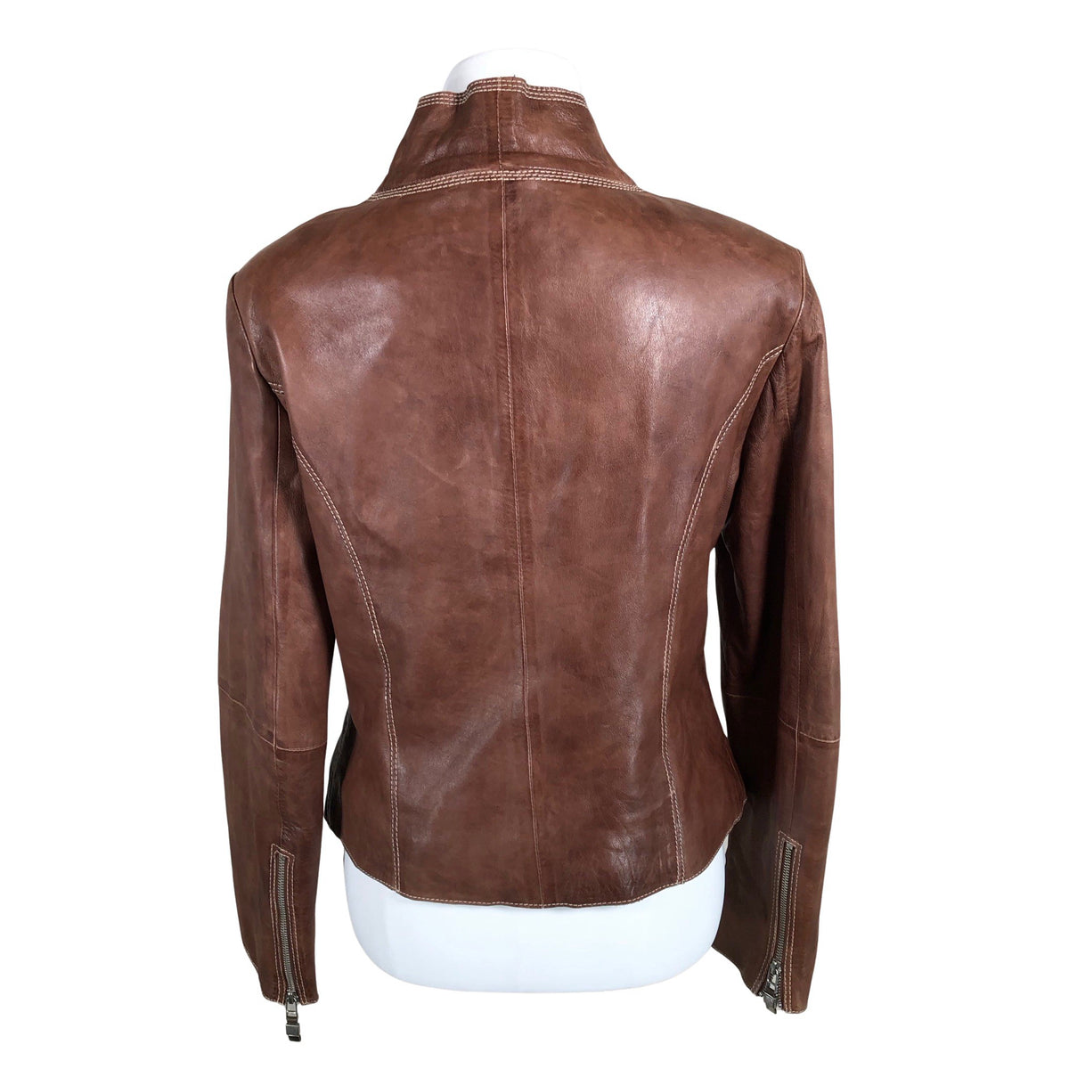 Unisex Zipcode - Nahktagi, suurus 40 - Pruun (2)