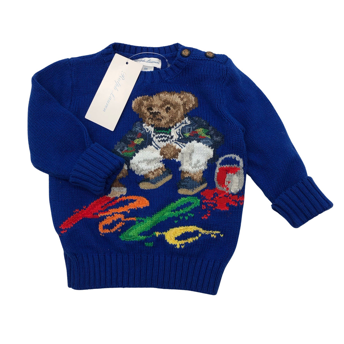 Unisex Ralph Lauren - Kampsun, suurus 62 - 68 - Sinine (1)