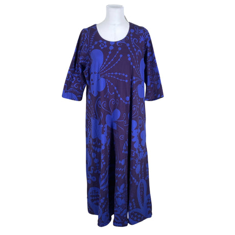 Unisex Virkkukoukkunen - Trikotaažist kleit, suurus 40 - Sinine ()