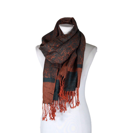 Unisex Pashmina - Õhuke sall, suurus Maxi - Oranž ()