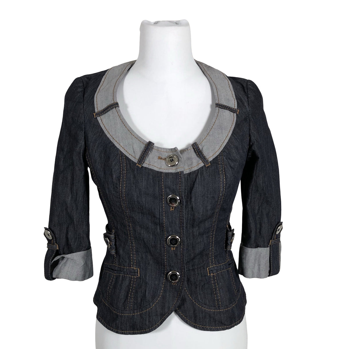 Unisex Karen Millen - Teksatagi, suurus 38 - Sinine (1)