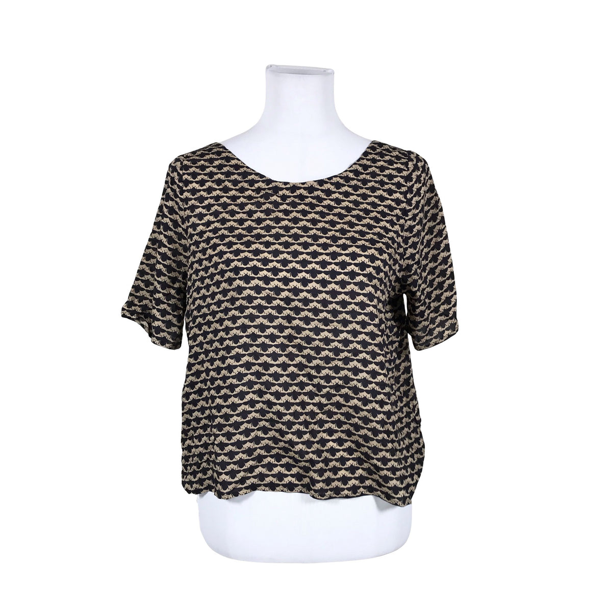 Unisex Rodebjer - Lühikeste käistega pluus, suurus 34 - Beige (1)