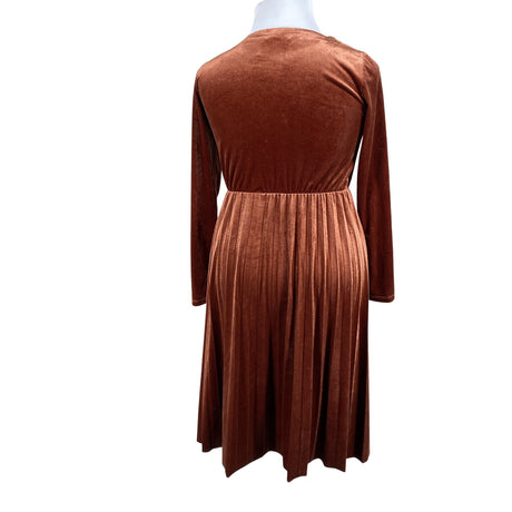 Unisex Nümph - Trikotaažist kleit, suurus 36 - Pruun (2)
