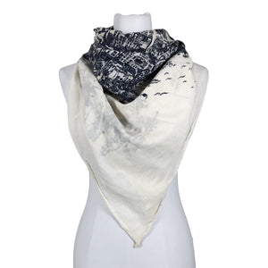 Unisex Gant - Õhuke sall, suurus Maxi - Sinine (1)