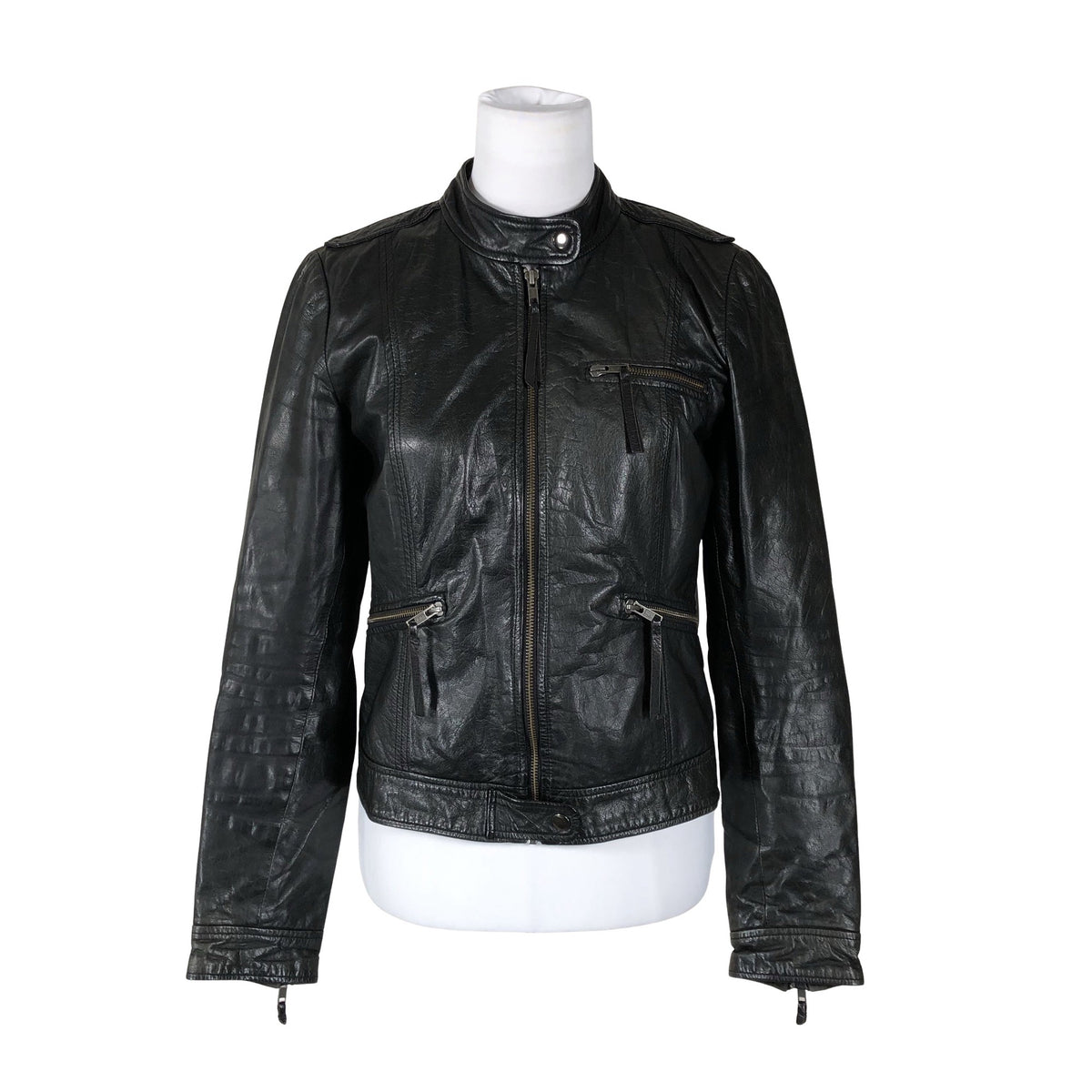 Unisex Selected - Nahktagi, suurus 38 - Must (1)